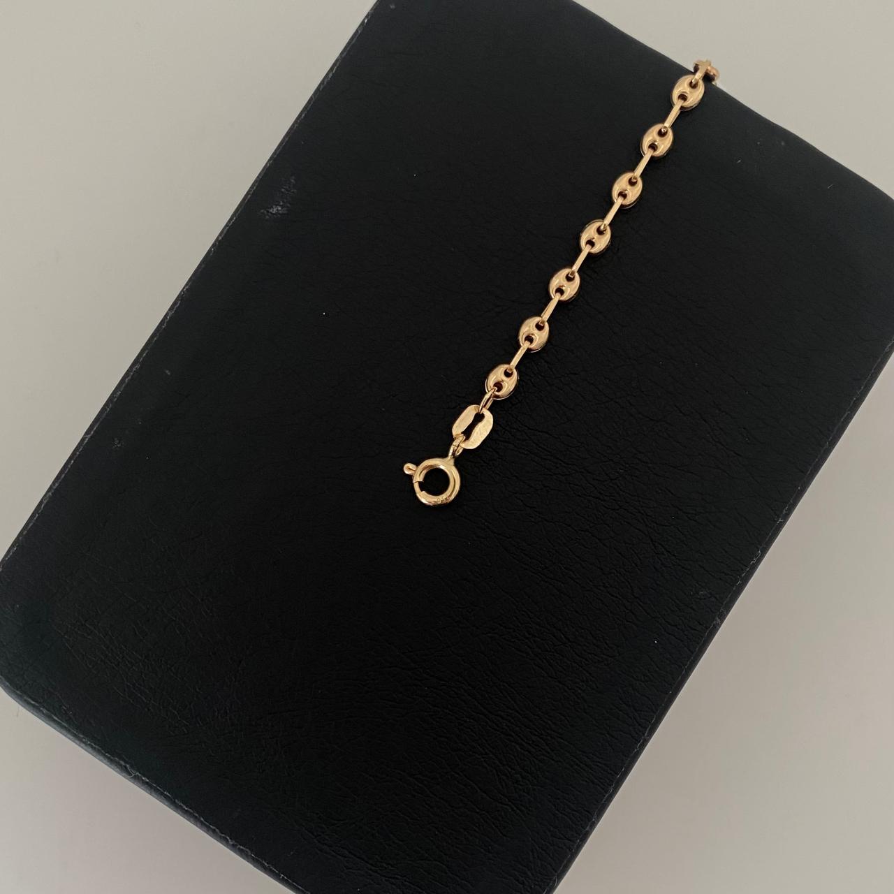 Pulso bebé gc placa ovalada huella Oro amarillo 18k 1,95 Gr / 14,5 Cm  Broche 0,20